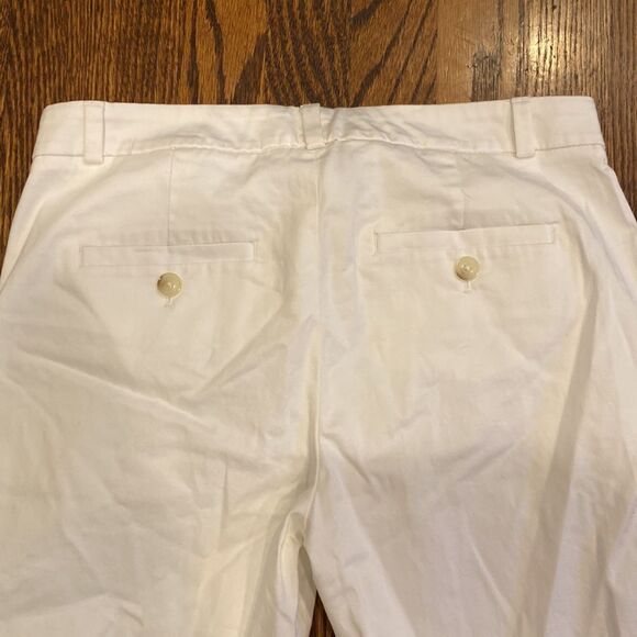 Banana Republic 2 The Avalon Pant White Regular Pant Belt Loops Pockets - Picture 4 of 6